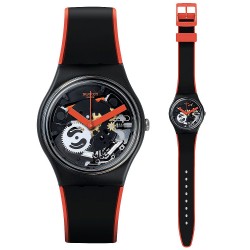 Swatch Unisexuhr Gent Red Frame GB290