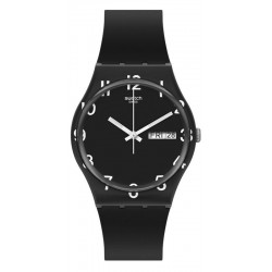 Swatch Unisex Watch Gent Over Black GB757