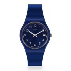 Swatch Unisex Watch Gent Silver In Blue GN416