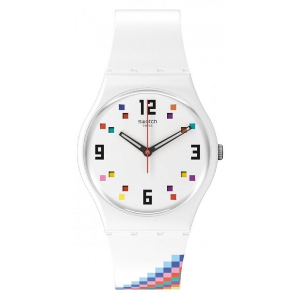 Buy Swatch Unisex Watch Gent Merry-Go-Round Squares SO28W700