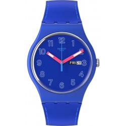 Swatch Unisex Watch New Gent Cobalt Disco SO29N705