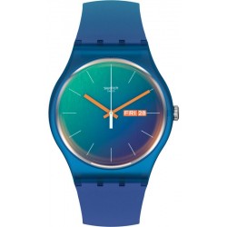 Swatch Unisex Watch New Gent Fade To Teal SO29N708