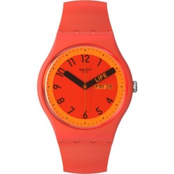 Swatch Unisex Watch New Gent Proudly Red SO29R705