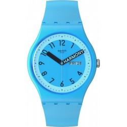 Swatch Unisex Watch New Gent Proudly Blue SO29S702