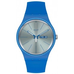 Swatch Unisex Watch New Gent Blue Rails SUON714