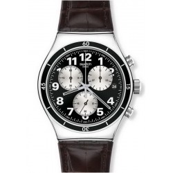 Swatch Herrenuhr Irony Chrono Browned YVS400