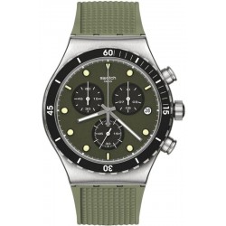 Swatch Men's Watch Irony Chrono Back In Khaki YVS488