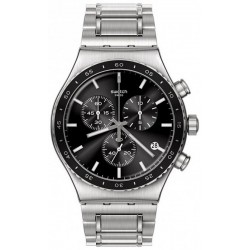 Swatch Men's Watch Irony Chrono Carbonium Dream YVS495G